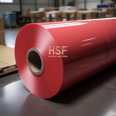 Film HDPE opaco rosso di 120 μm per rivestimento per diversi nastri, stampe e imballaggi