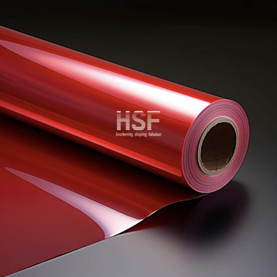 Film di rilascio PET rosso traslucido da 36 μM disponibile sia in forma termica che UV per nastri, etichette e imballaggi